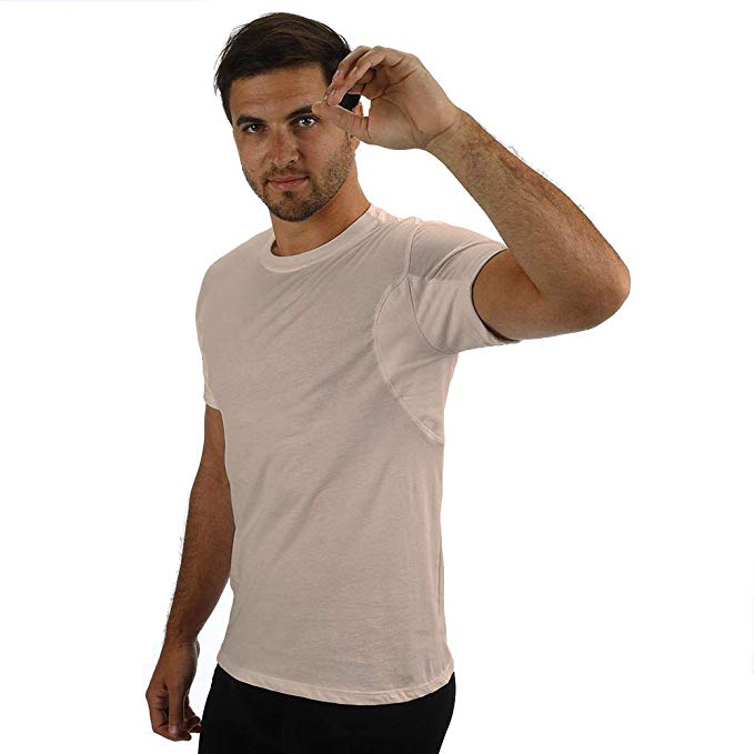 Men's Sweat Proof Undershirt Regular Fit Crew Neck