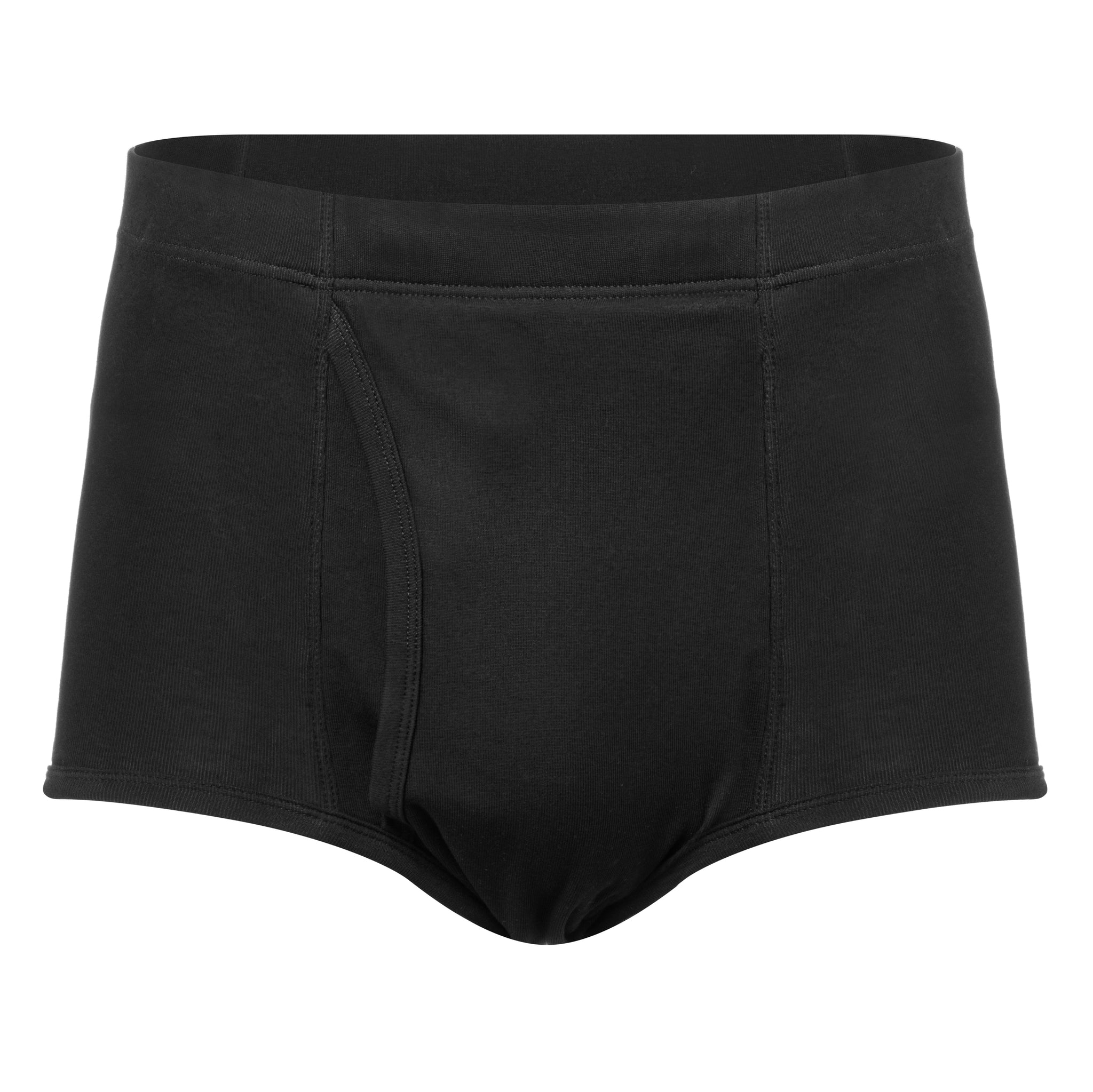 Mens' 100% Cotton Briefs With 6 Ply Absorbent/Water-Proof, Integrated Crotch To Back Panel Style # M002