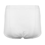 Mens' 100% Cotton Briefs With 6 Ply Absorbent/Water-Proof, Integrated Crotch To Back Panel Style # M002