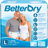 BetterDry 10 - For Heavy Daytime or Overnite Maximum Absorbency Adult Diapers