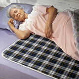 CareFor™ Deluxe Plaid Reusable Underpad For Incontinence Protection