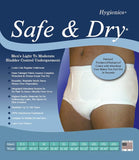 Mens' 100% Cotton Briefs With 6 Ply Absorbent/Water-Proof, Integrated Crotch To Back Panel Style # M002
