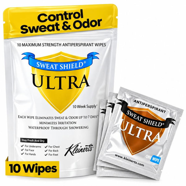 Sweat Shield Ultra Antiperspirant Wipes - 30-Week Supply - Doctor Recommended - Style # SSU10