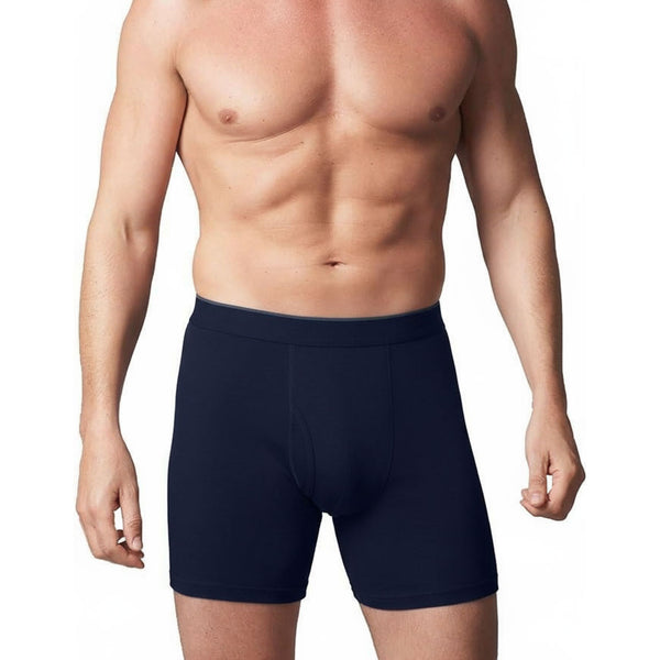 Mens' Sweat-Resistant , Stain-Resistant Boxer Briefs With 6 Ply Highly Absorbent/Water-Proof Integrated Front-To-Back Panel Style # BU100