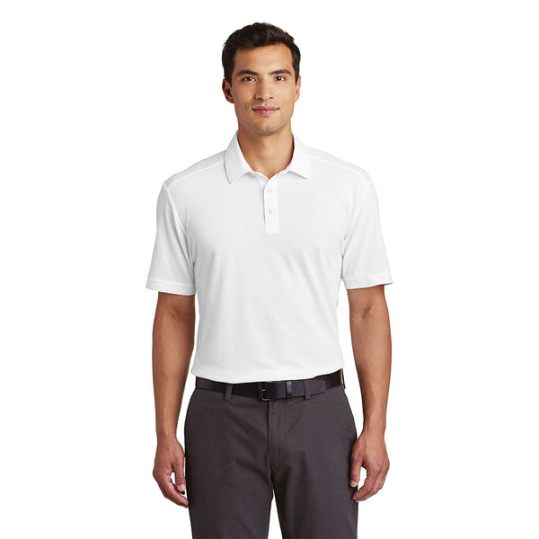 Textured Moisture Wicking Polo Shirt With Protective, Discreet Underarm Shields Sewn-In Style #K581 - kleinerts.com