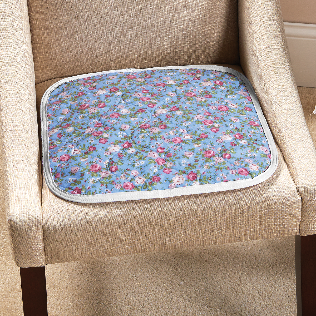 CareFor™ Deluxe Floral Print Incontinence Chair Pads. Style #1969LP.