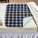 CareFor™ Deluxe Plaid Reusable Underpad For Incontinence Protection