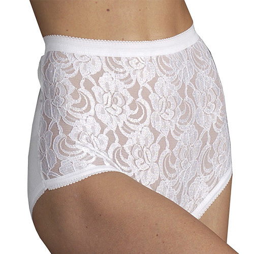Women's Lace-Panel Absorbent Briefs, 3 Pairs