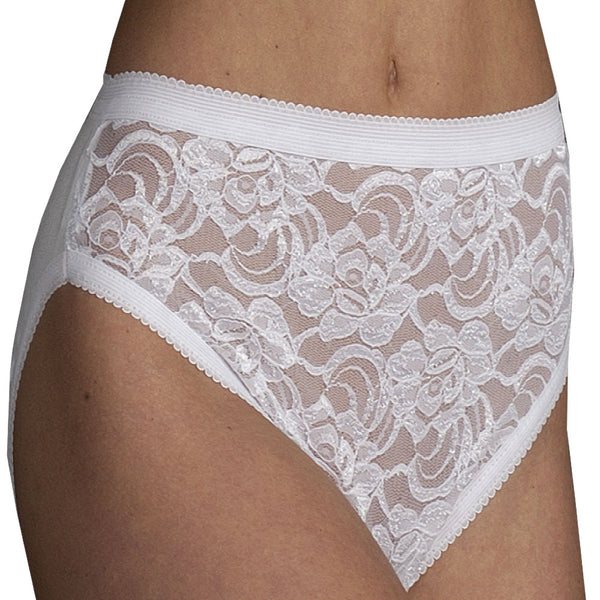 Full Coverage High Cut Lace Embellishment Panty - Chelsea Panty